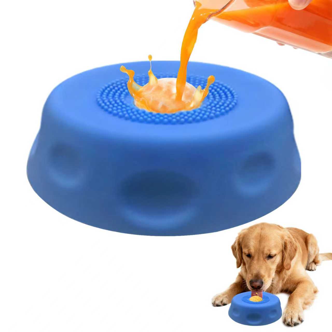 Slow Feeder Dog Bowl - Sıvı Ödül Mamaları için Yavaş Besleyici