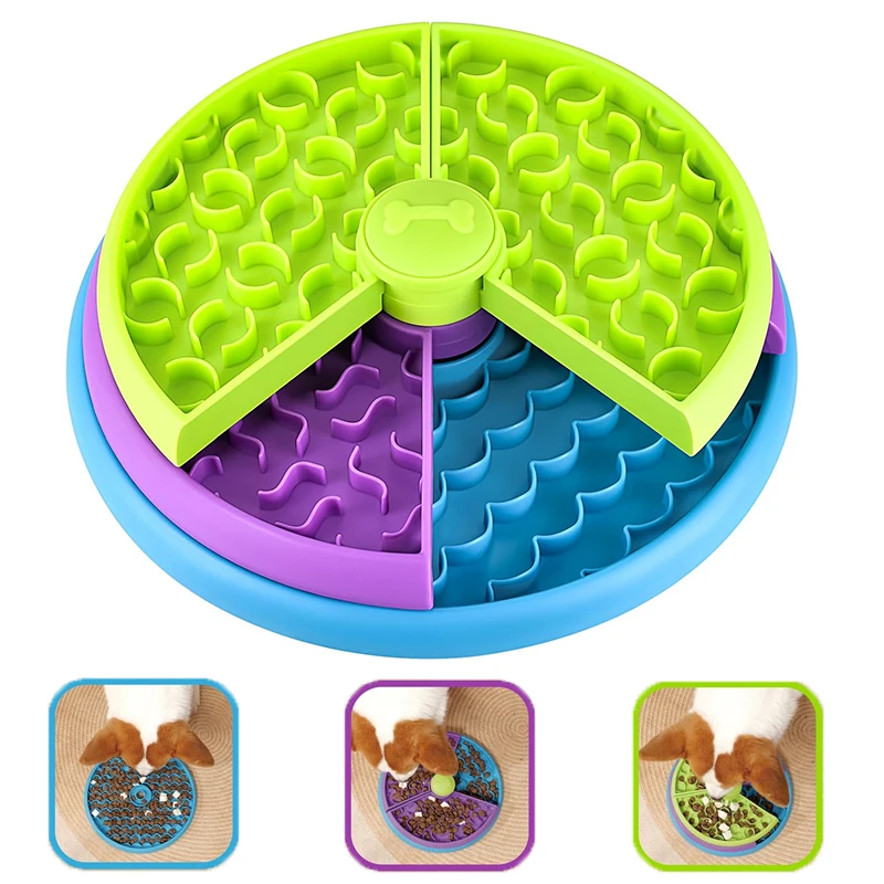 Slow Feeder Dog Bowl - Köpek Yapboz Yavaş Besleyici İnteraktif Köpek