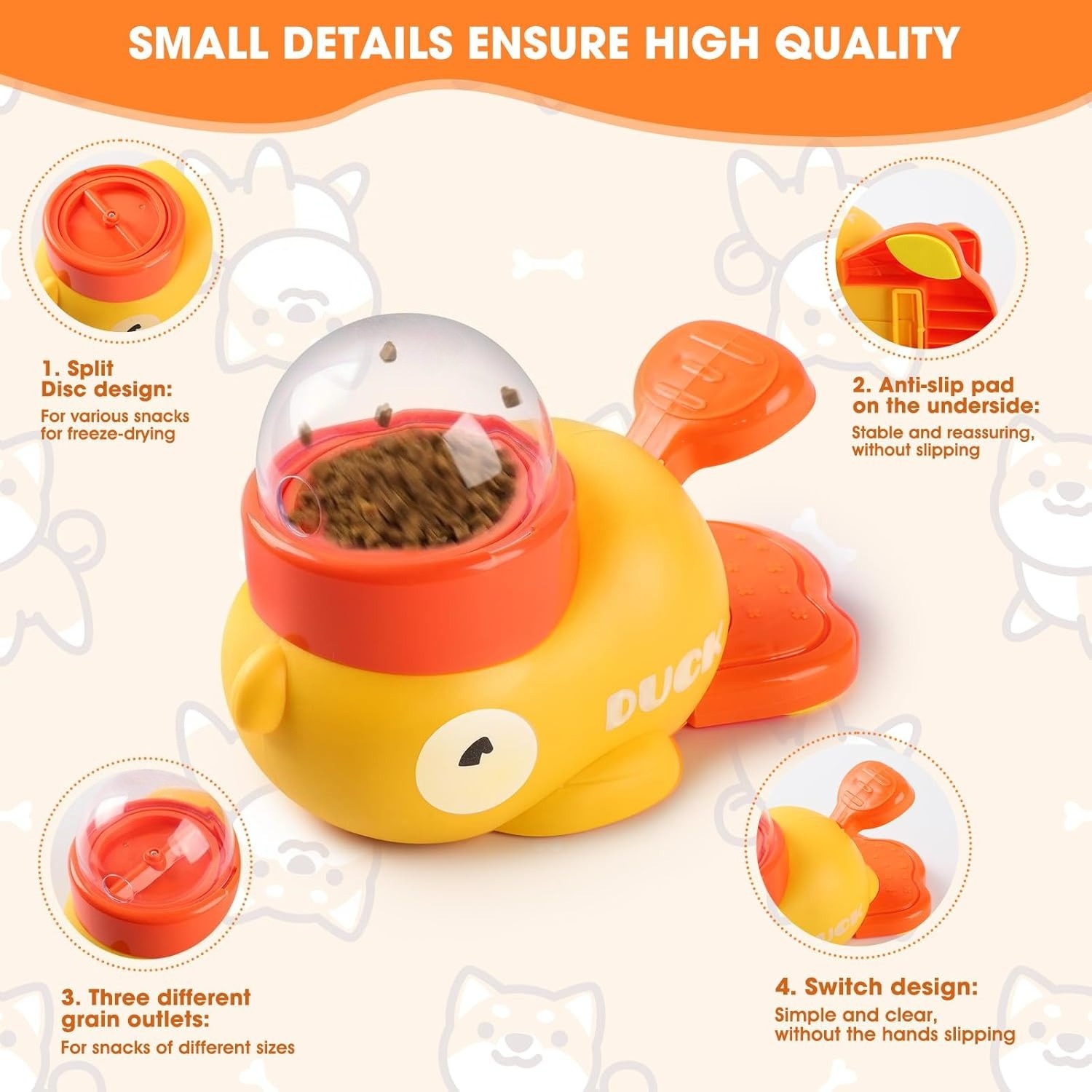 Sarı Ördek Evcil Hayvan Atıştı - Slow Feeder Dog Bowl incelemesi ve fiyatı